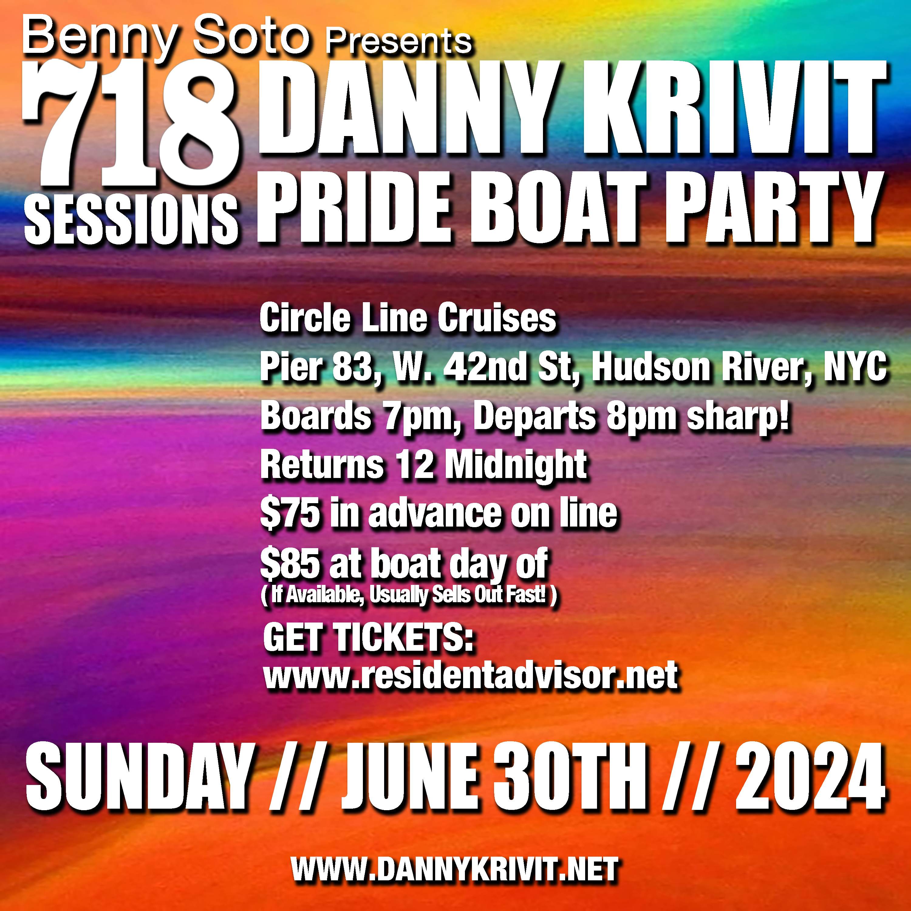 718 Sessions Boat Party 2024 - フライヤー裏