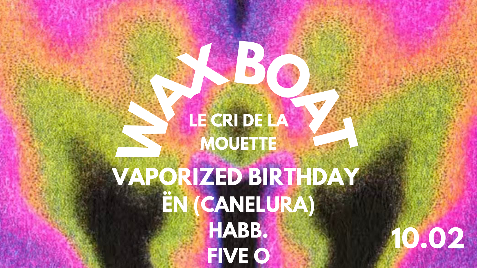 WAX Boat special birthday party - フライヤー表