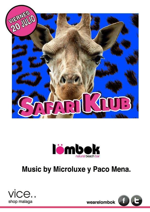 Safari Klub - Página frontal