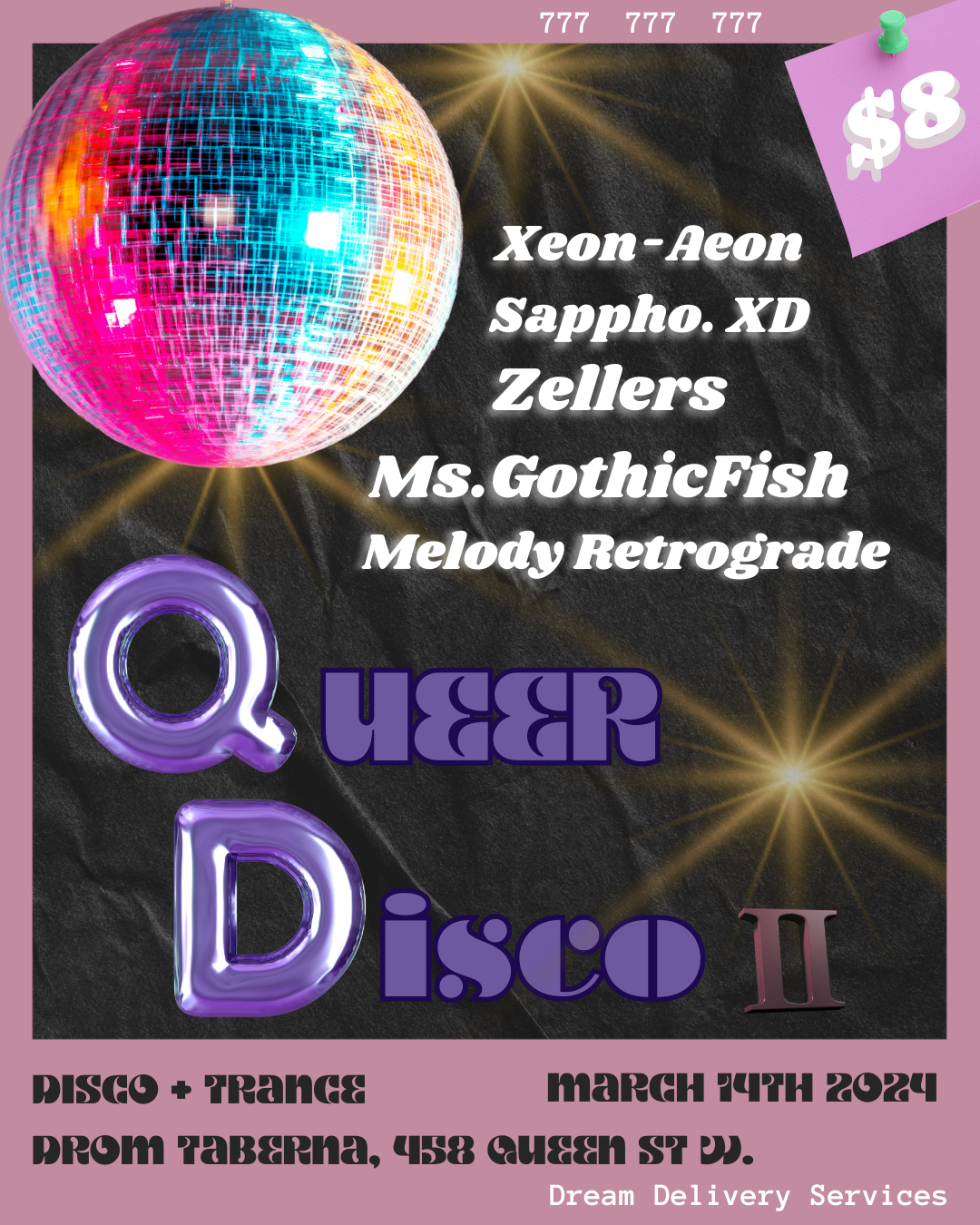 Queer Disco 2 - フライヤー表