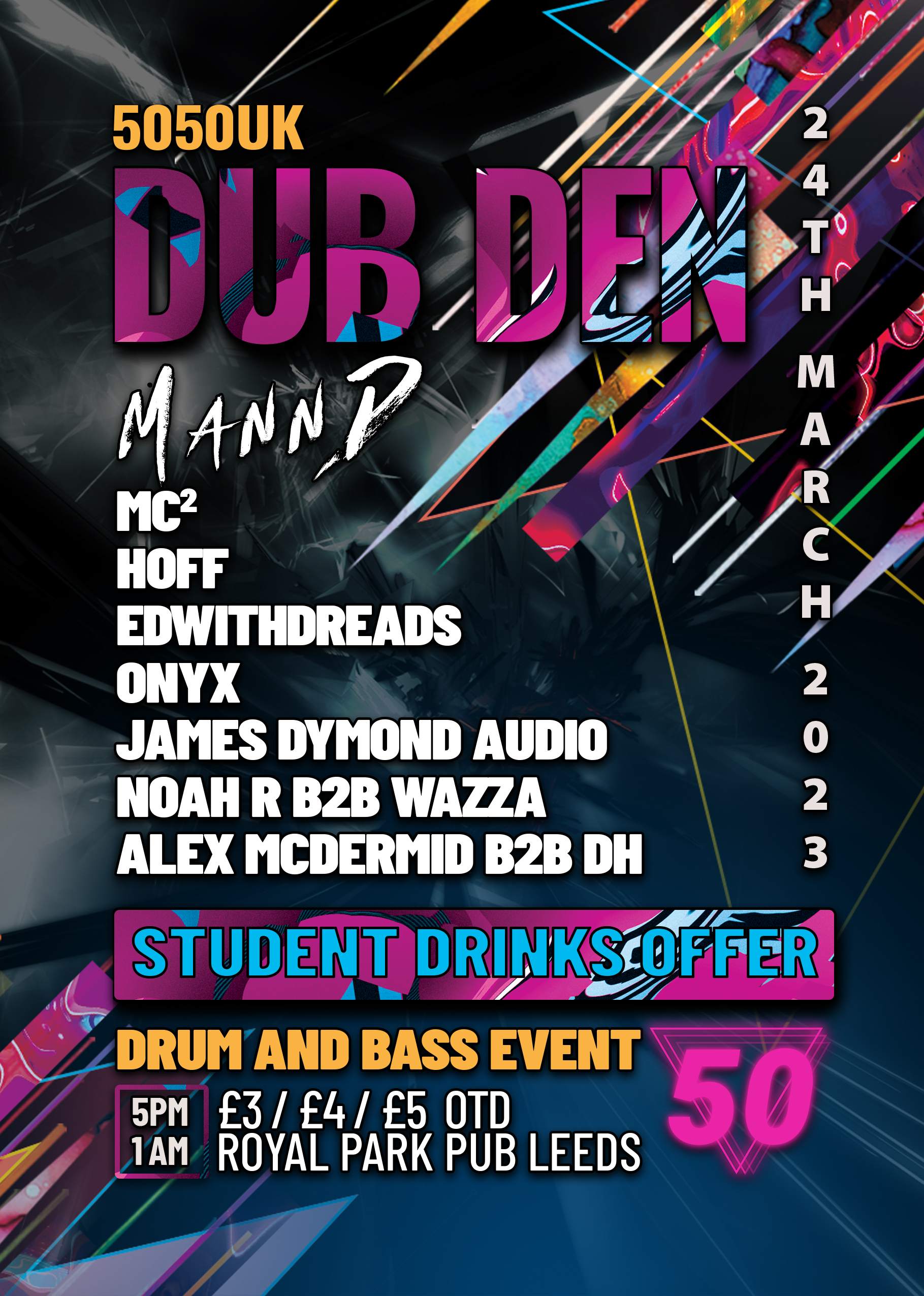 5050Uk - Dub Den at Royal Park Pub, Leeds