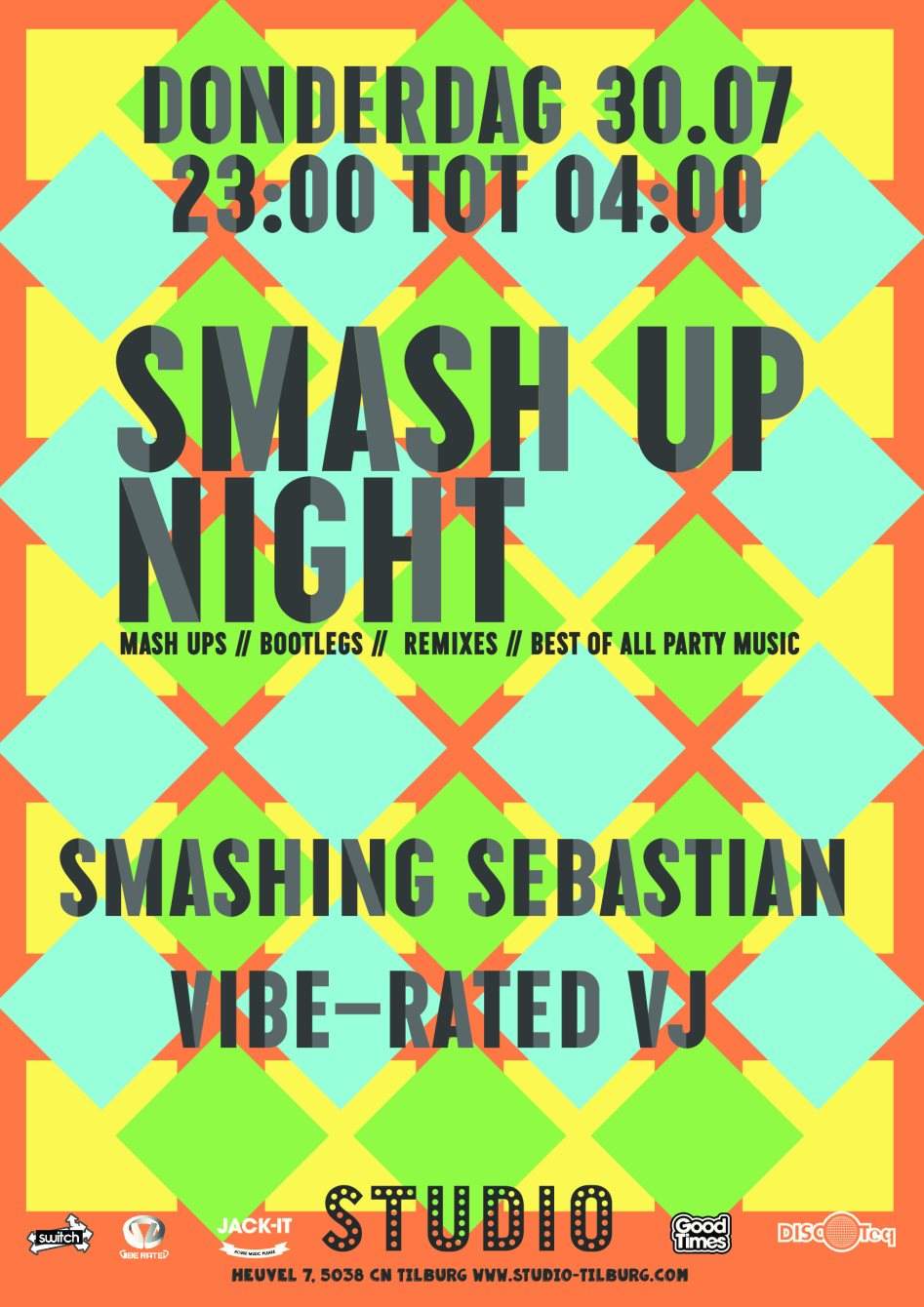 Smash Up Night - フライヤー表