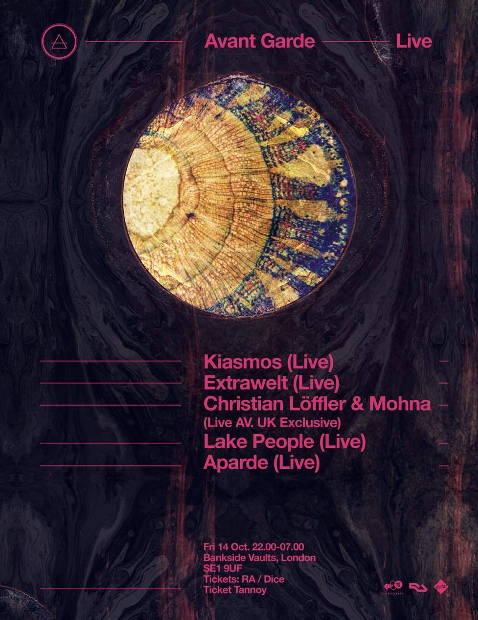 Avant Garde with Kiasmos (Live), Extrawelt (Live), Christian Loffler - フライヤー表