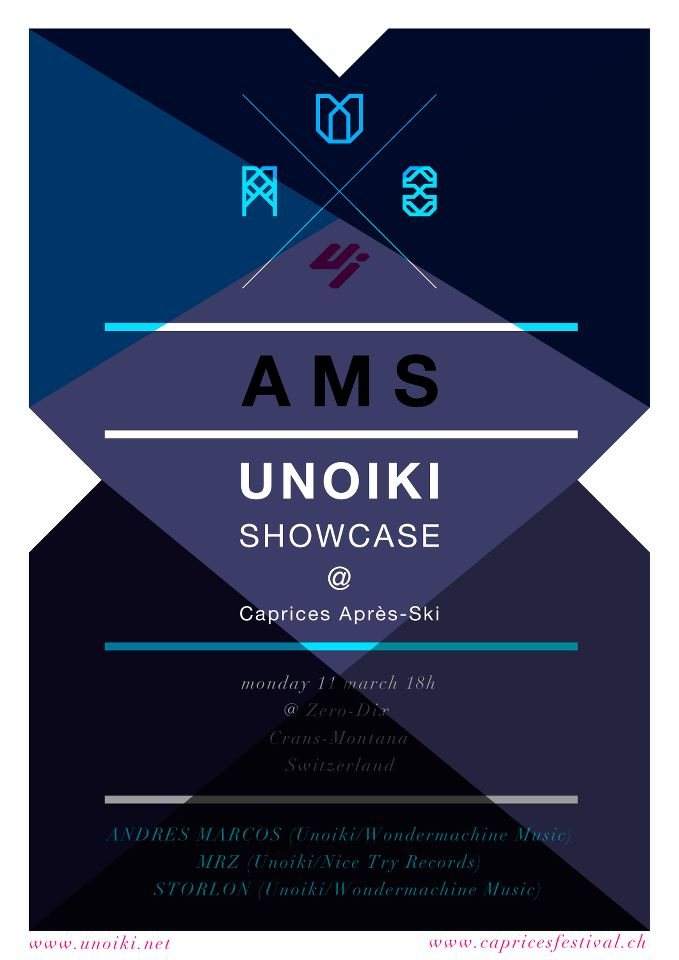 Unoiki Showcase at Caprices Après-Ski - フライヤー表