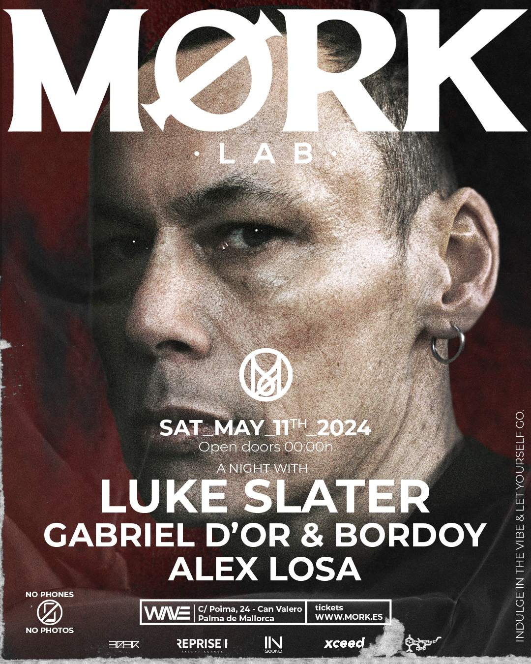 MØRK - A night with Luke Slater - フライヤー表