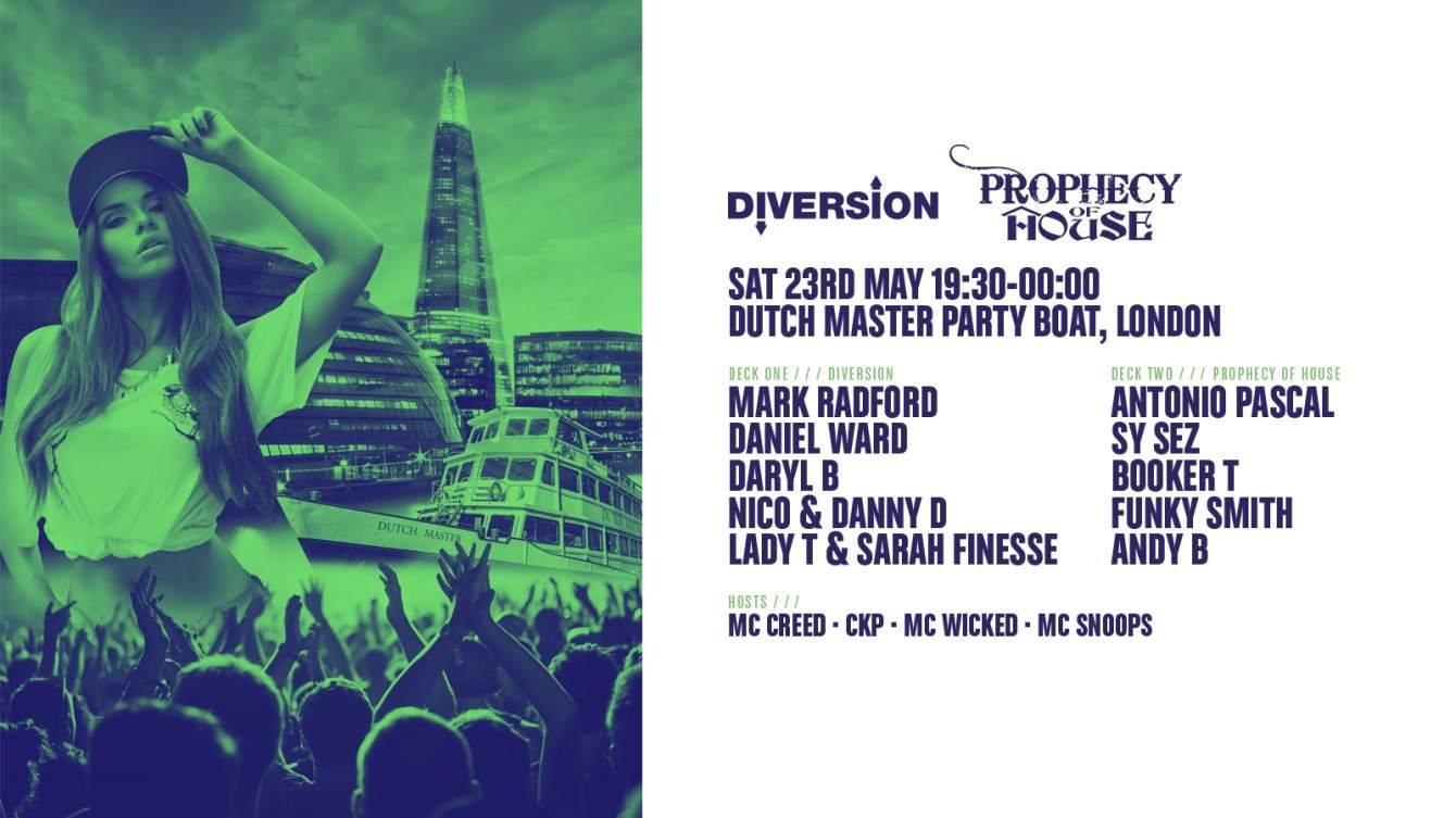 [RESCHEDULED] Diversion Meets Prophecy Of House - フライヤー裏
