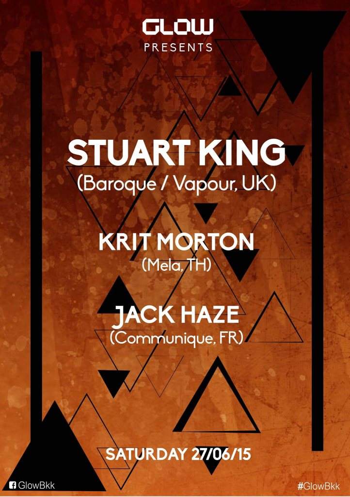 Stuart King, Krit Morton & Jack Haze - フライヤー表