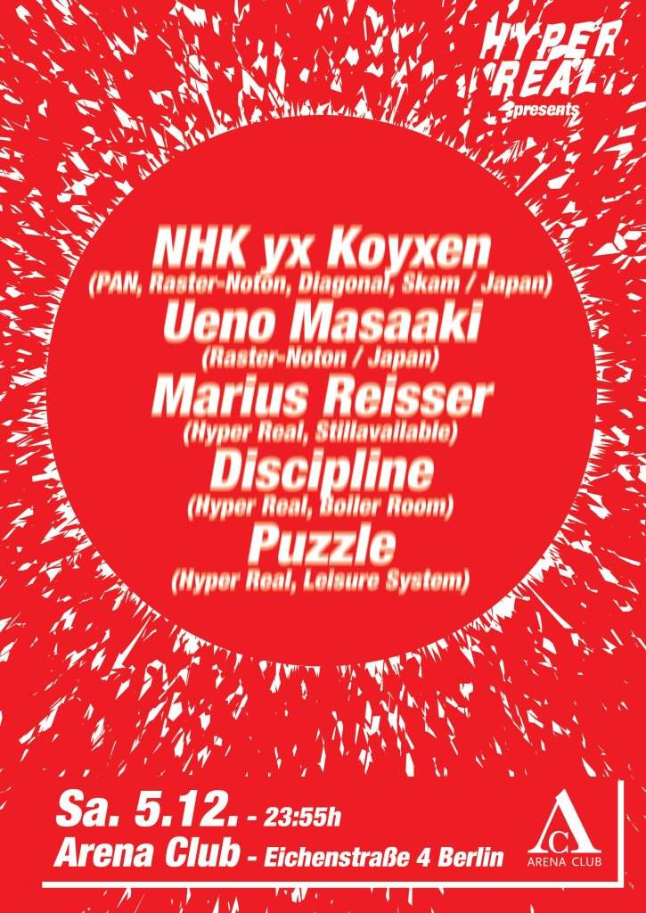 Hyper Real - NHK yx Koyxen & Ueno Masaaki - Página frontal