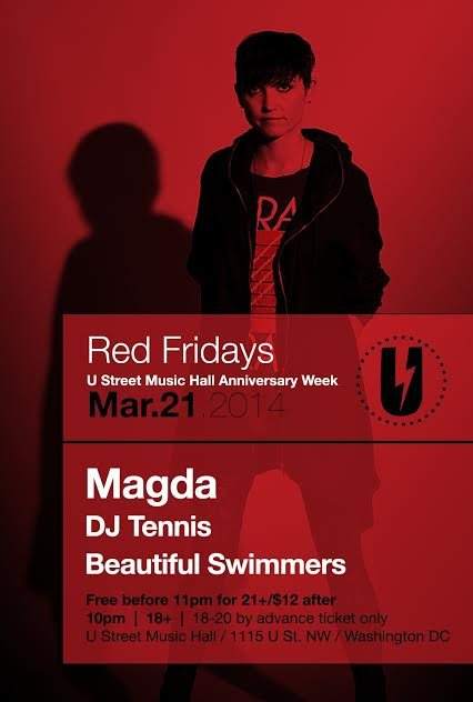 Magda with DJ Tennis & Beautiful Swimmers - Página frontal