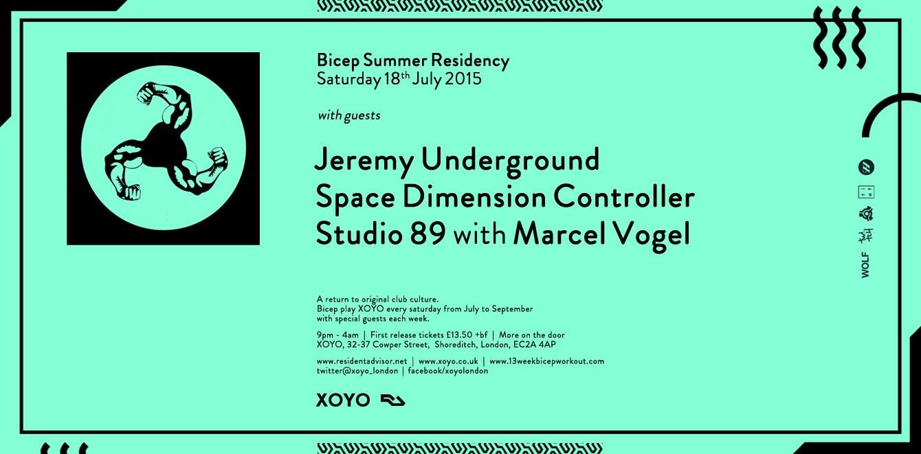 Bicep + Jeremy Underground + Space Dimension Controller - Página frontal