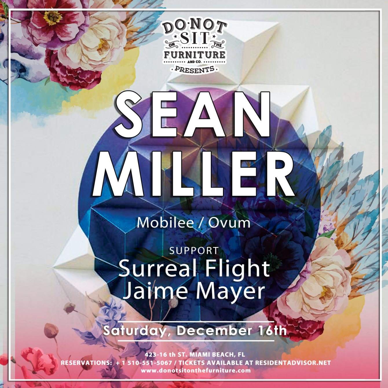 Sean Miller - フライヤー表