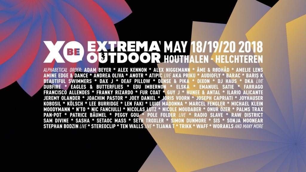 Extrema Outdoor Belgium 2018 (Xobe18) - フライヤー表