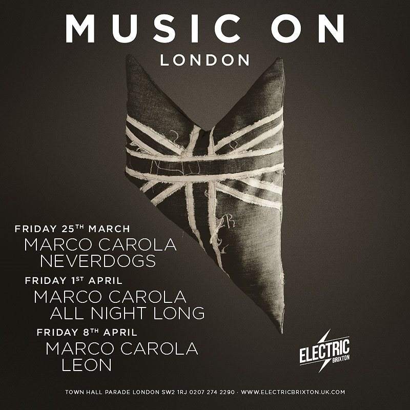 Music On London - Página frontal