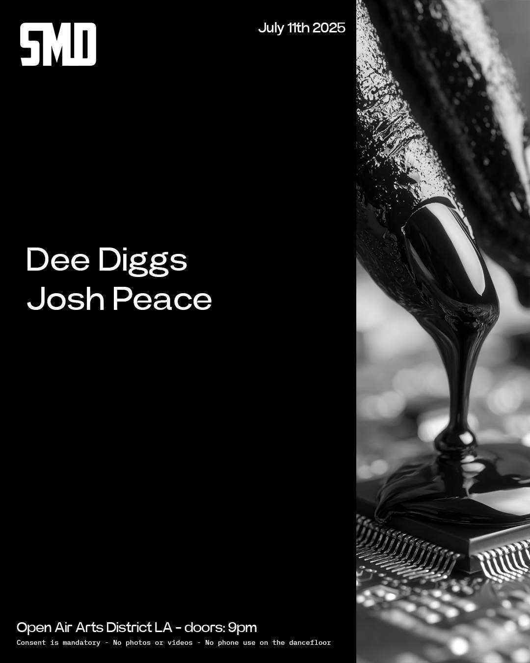 SMD OPEN AIR - Dee Diggs & Josh Peace at TBA - Open Air , Los Angeles