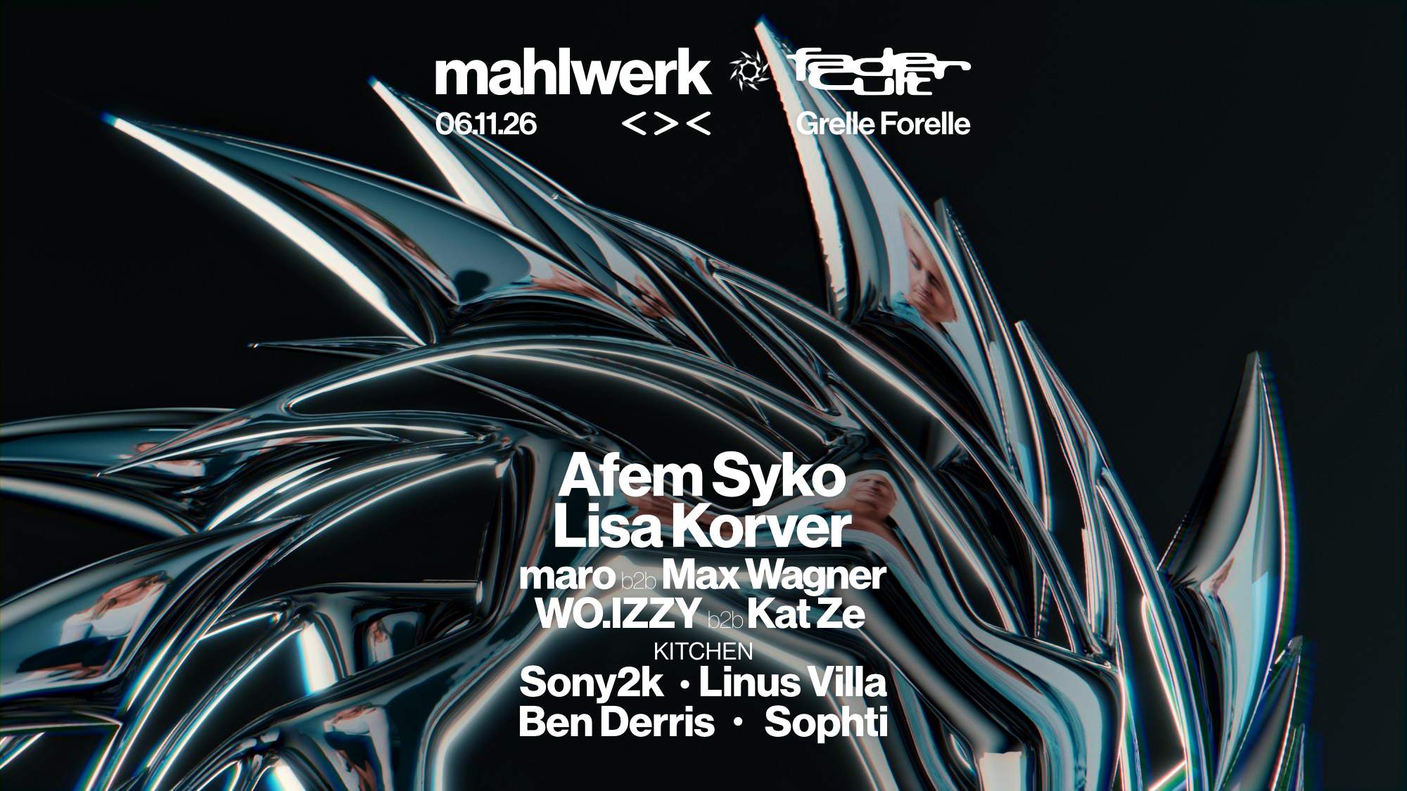 MAHLWERK: Afem Syko & Lisa Korver with FADERCULT bei Grelle Forelle, Vienna