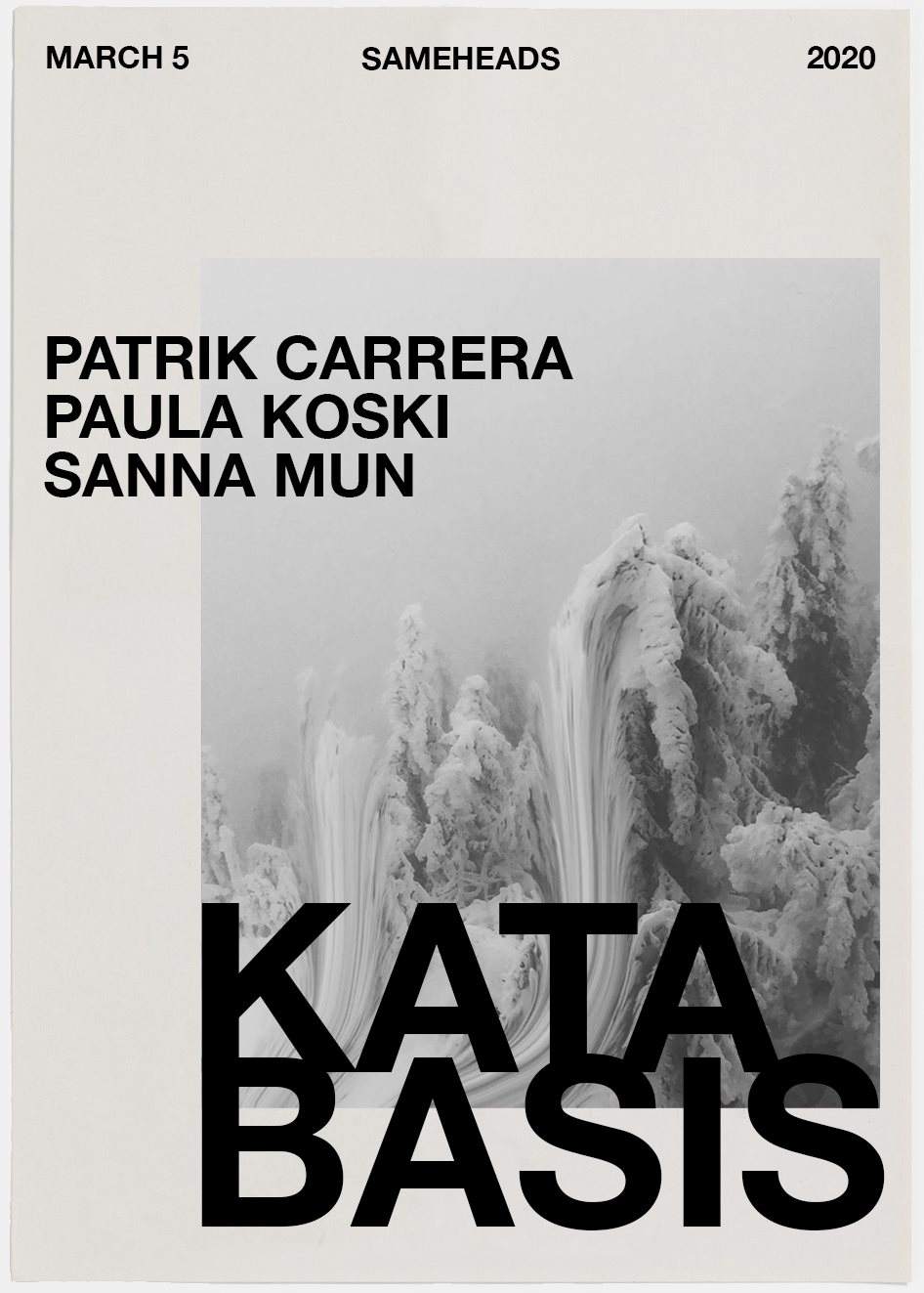 Katabasis with Patrik Carrera, Paula Koski & Sanna Mun - Página frontal