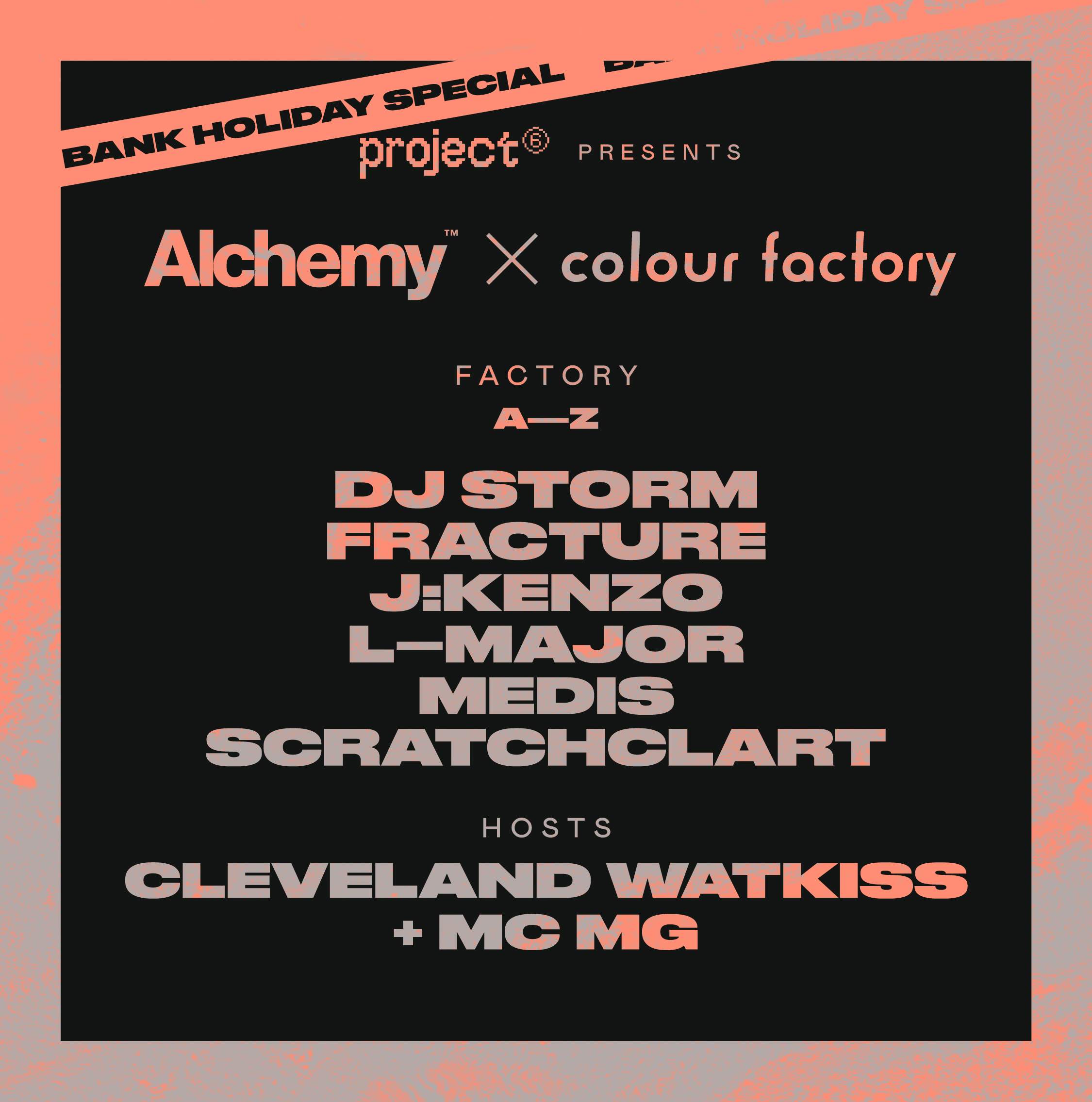 Alchemy x Colour Factory - Página frontal