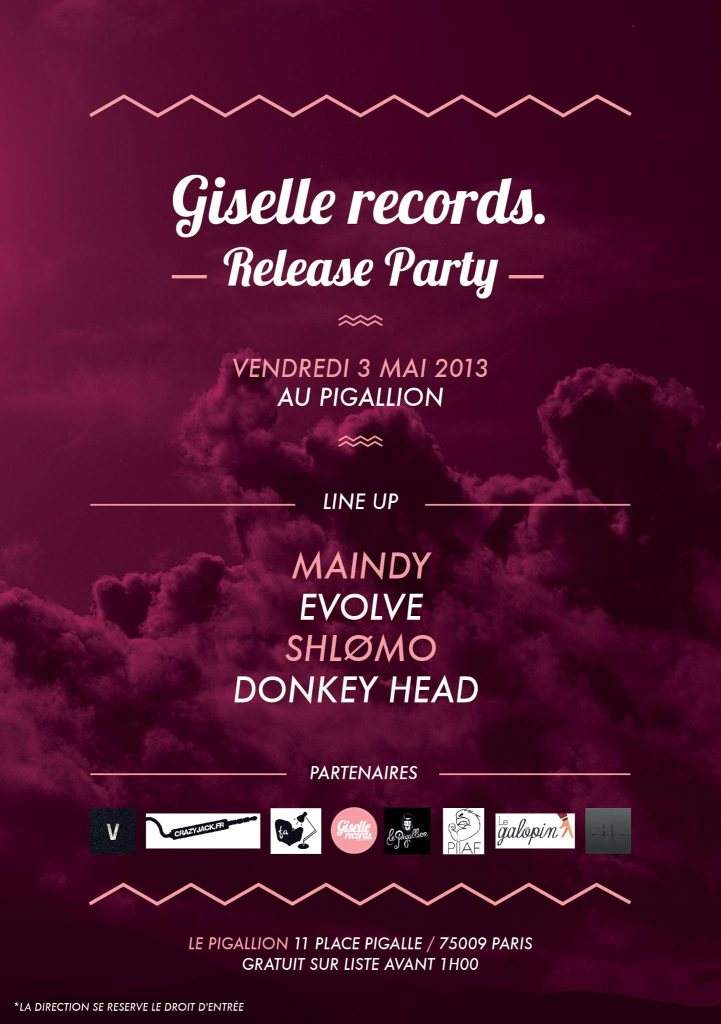 Giselle Records . Release Party - フライヤー表