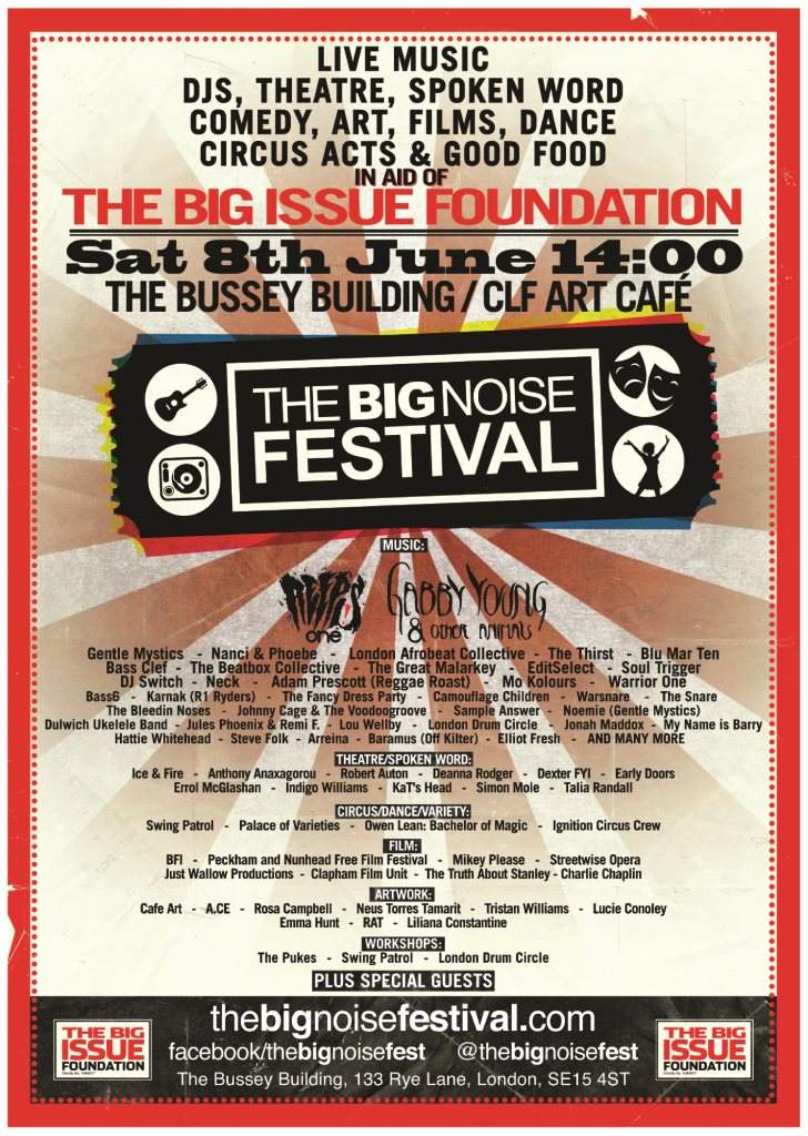 The Big Noise Festival - フライヤー表