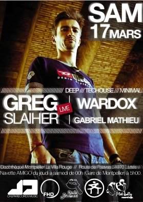 Showcase Chuparecords - Greg Slaiher - Wardox - Gabriel Mathieu - Página frontal
