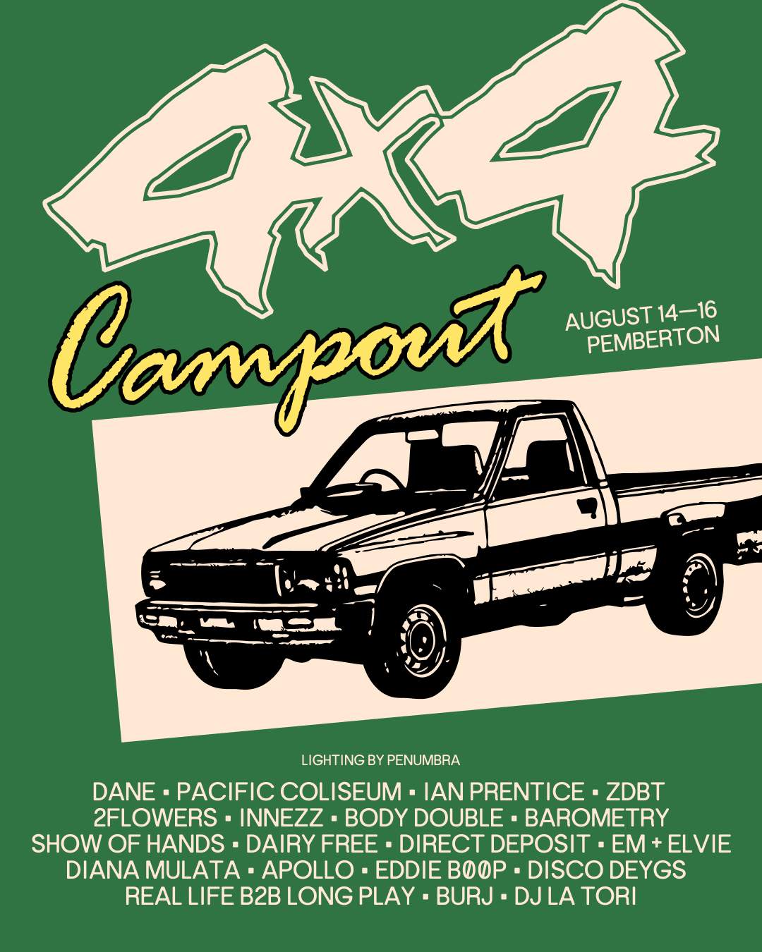 Body Shop 4x4 Campout flyer
