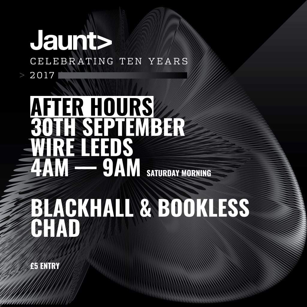 10 Years of Jaunt - After Hours - フライヤー表