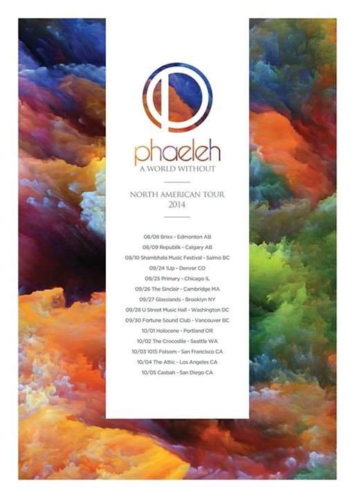 Phaeleh North American Tour - フライヤー表