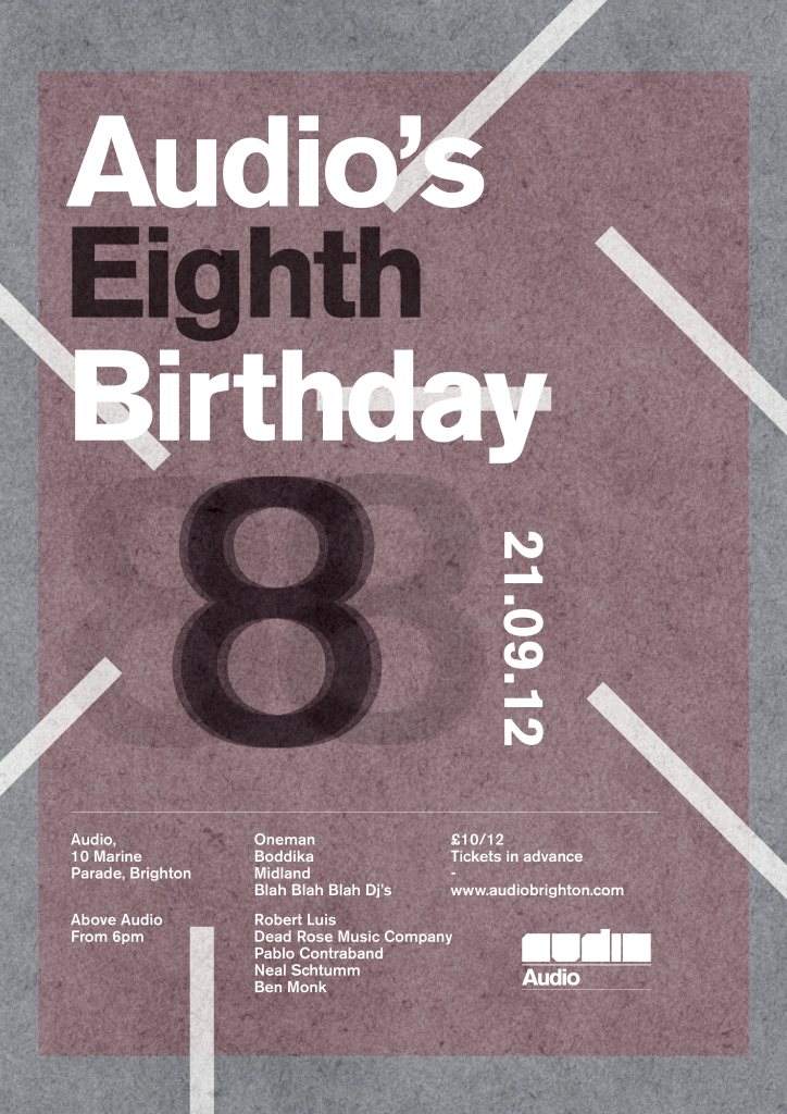 Audio's 8th Birthday Party - Página frontal