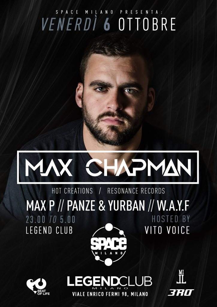 Space Milano - Opening Party with Max Chapman - Página trasera