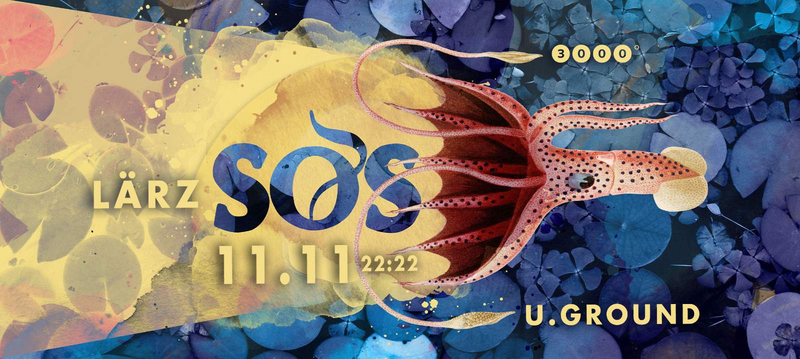 SOS U.GROUND Season Opening mit Mollono.Bass, Bassphilia, Konfusia und mehr   - フライヤー表