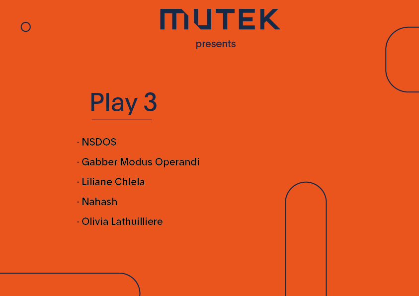 Play 3 @MUTEK 2022 - Página frontal