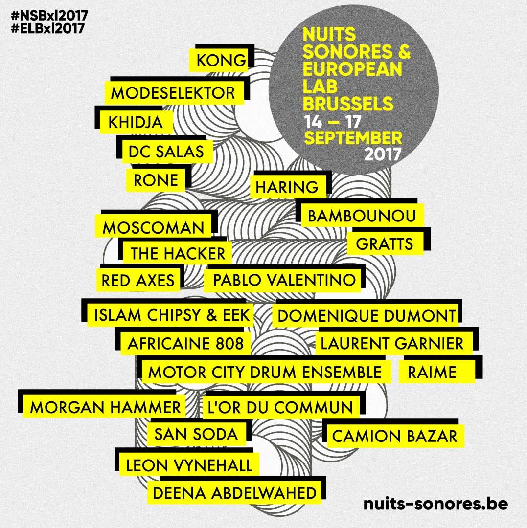 Nuits Sonores & European Lab - フライヤー表