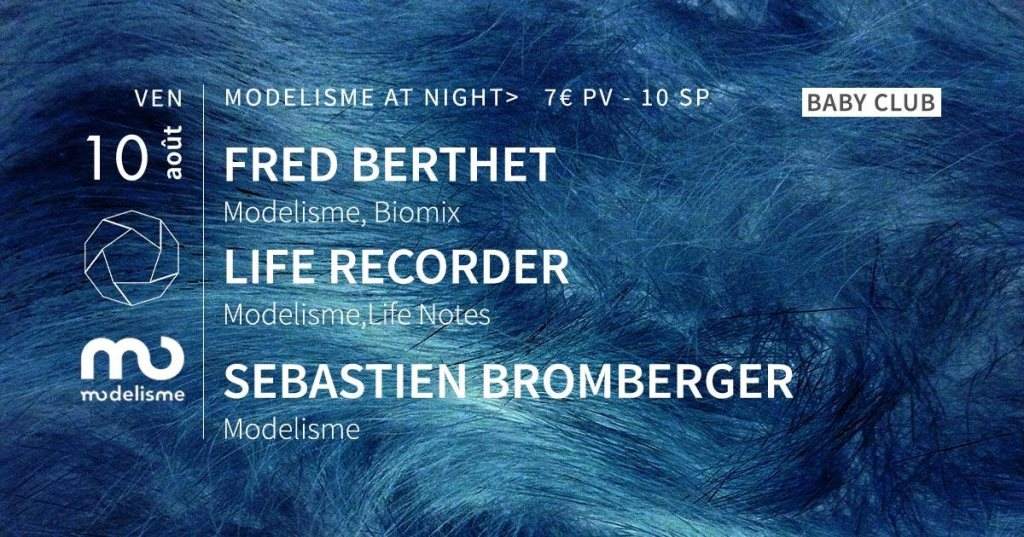 Modelisme At Night with Life Recorder, F. Berthet, S. Bromberger - Página frontal