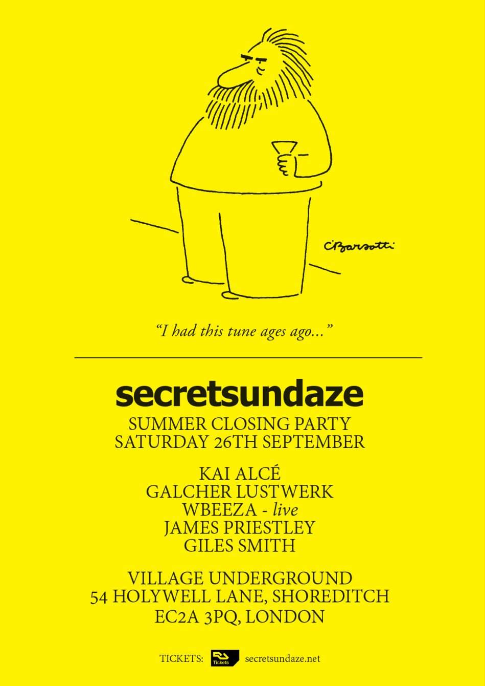 Secretsundaze Summer Closing Party with Kai Alcé, Galcher Lustwerk and Wbeeza - Live - Página trasera