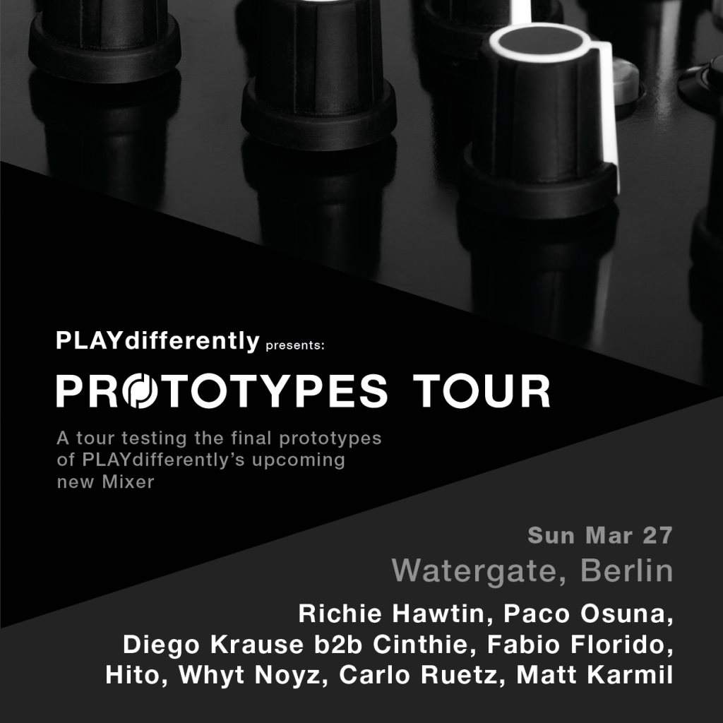 Playdifferently presents Prototypes Tour - Página frontal