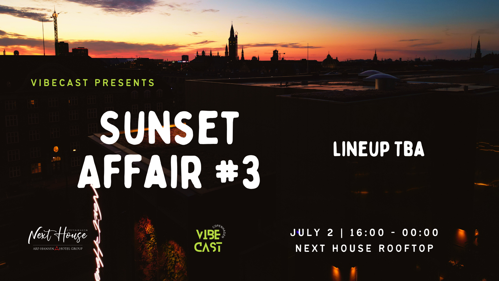 Sunset Afffair Rooftop #3 - フライヤー表