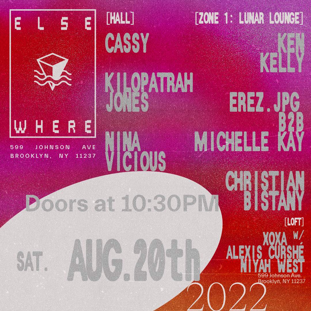 Cassy, Kilopatrah Jones, Nina Vicious, Lunar Lounge, XOXA with Alexis, Curshé, Niyah West - Página frontal
