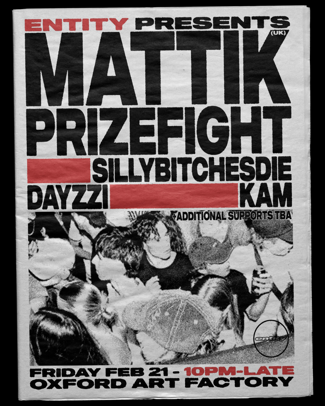 Entity presents: Mattik (UK) + Prizefight at Oxford Art Factory, Sydney
