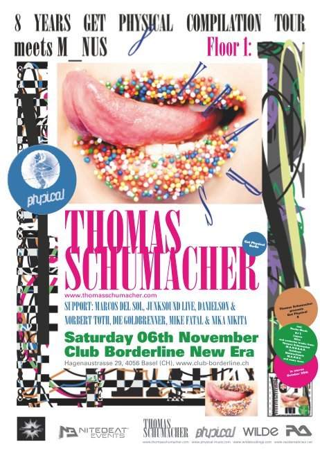 Thomas Schumacher 8 Years Get Physical Tour - Página frontal