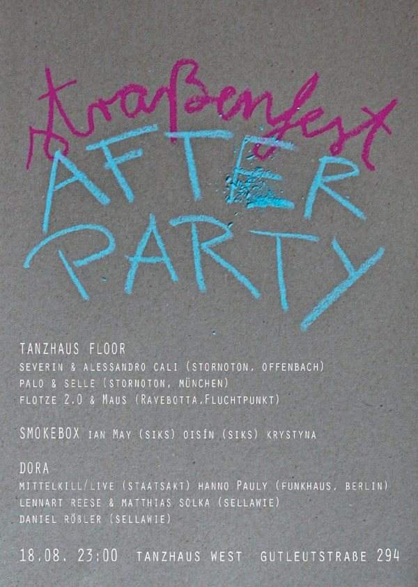Straßenfest After Party - フライヤー表