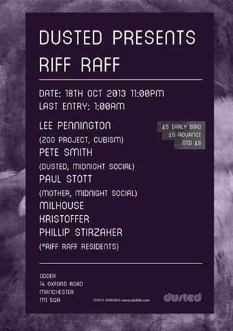 Dusted presents Riff Raff with Lee Pennington - Página frontal