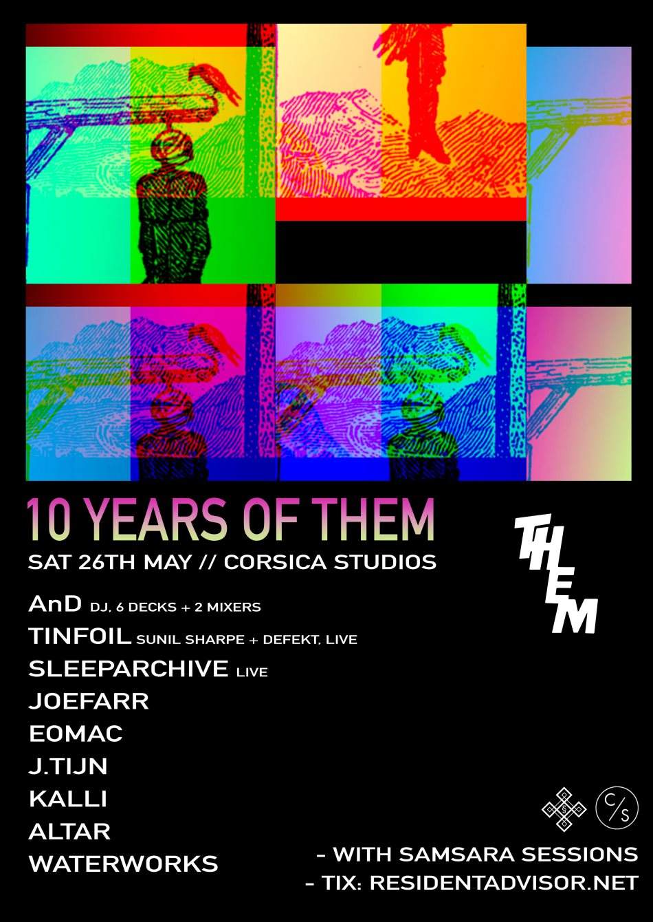 10 Years of THEM - フライヤー表