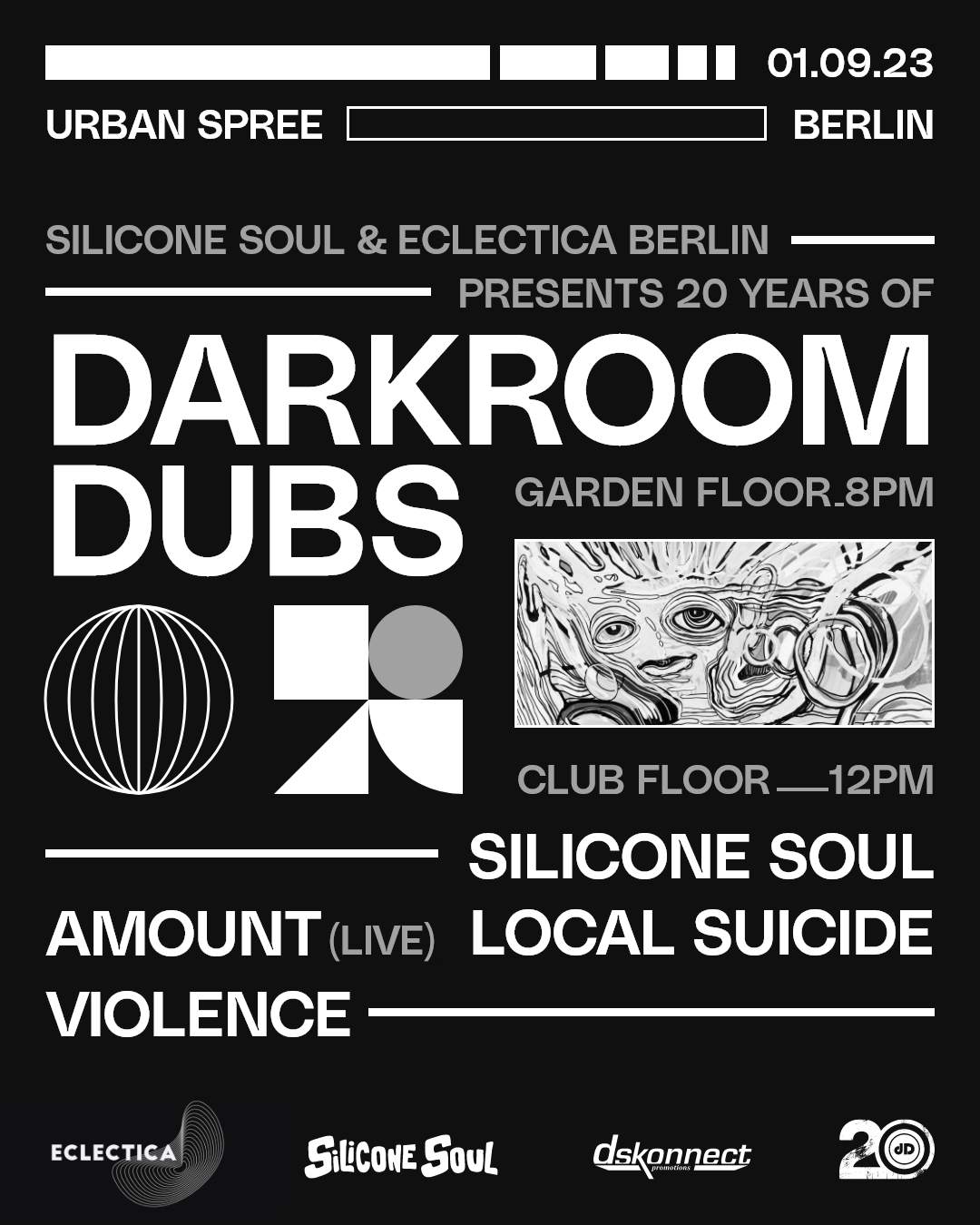 20 Years of Darkroom Dubs - フライヤー表