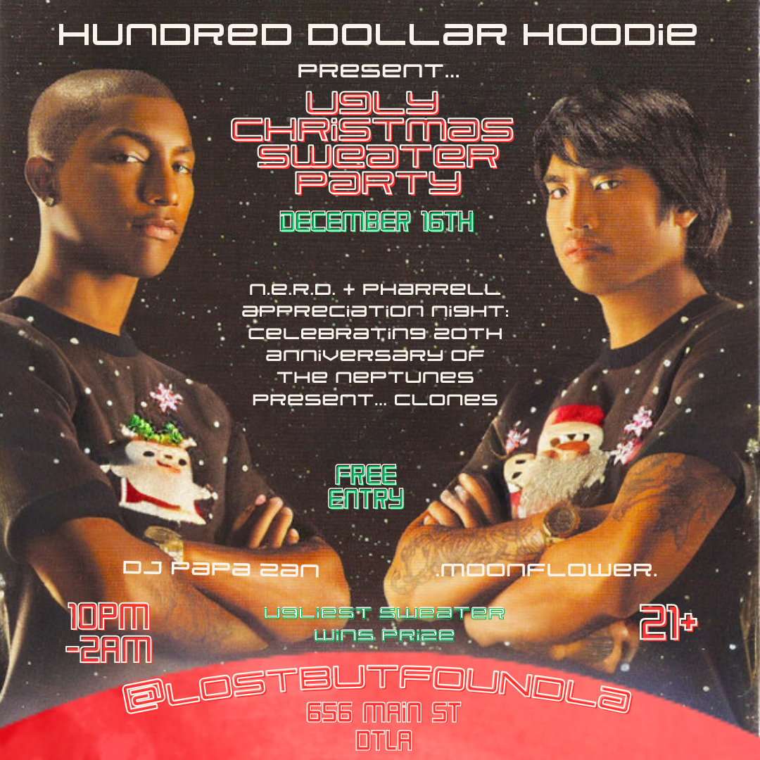 Ugly Christmas Sweater Party - The Neptunes Edition - フライヤー表