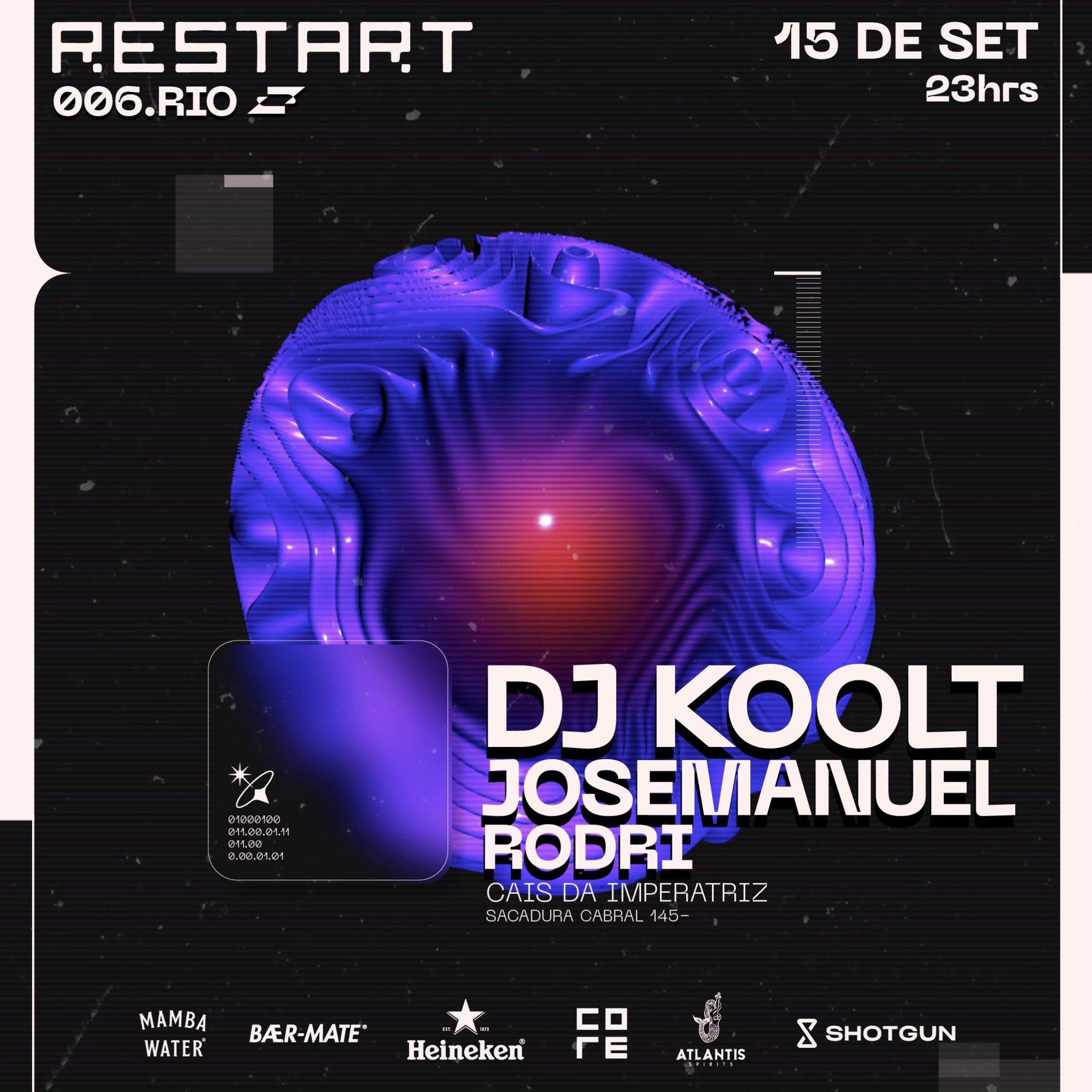 RESTART in Rio with DJ Koolt - Página frontal