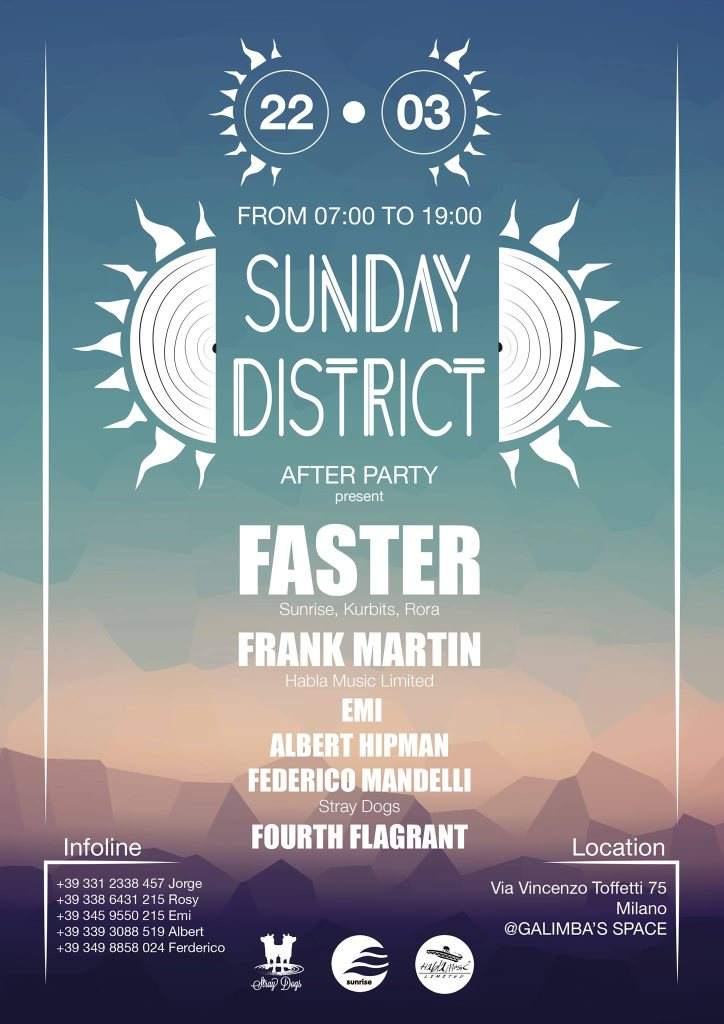 Stray Dogs presents Faster & Frank Martin - フライヤー表