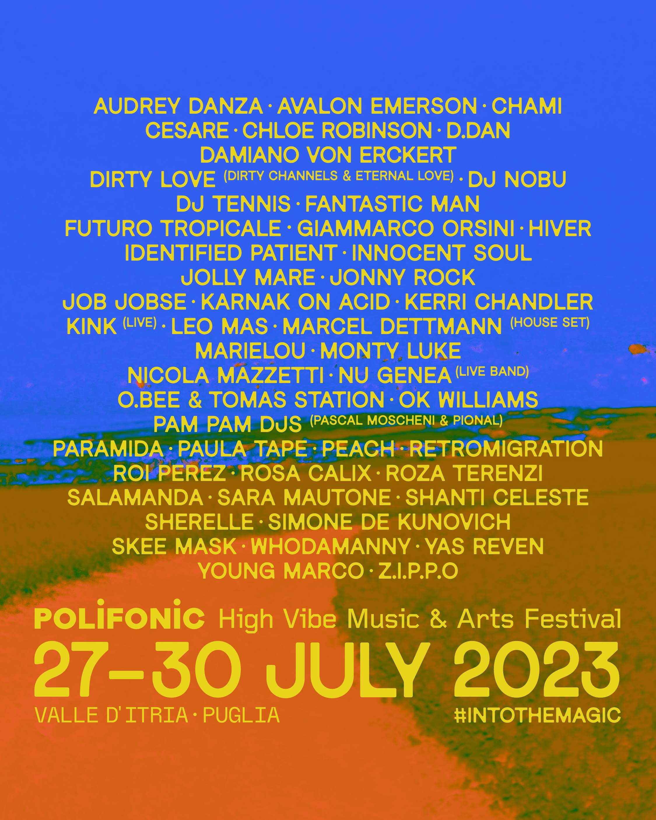 Polifonic Festival Puglia 2023 - フライヤー表