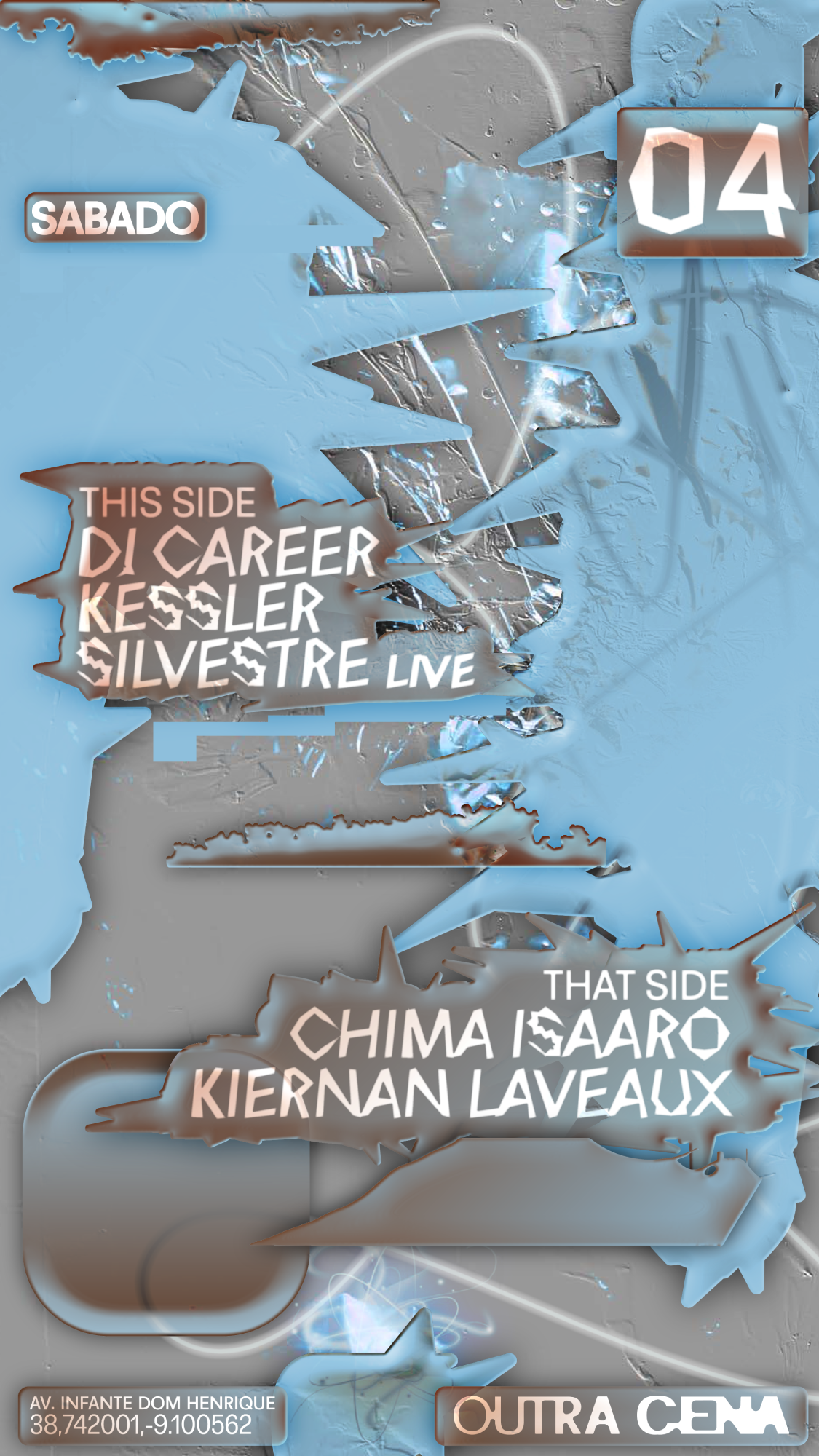 Chima Isaaro, DJ Career, Kessler, Kiernan Laveaux, Silvestre live - フライヤー表