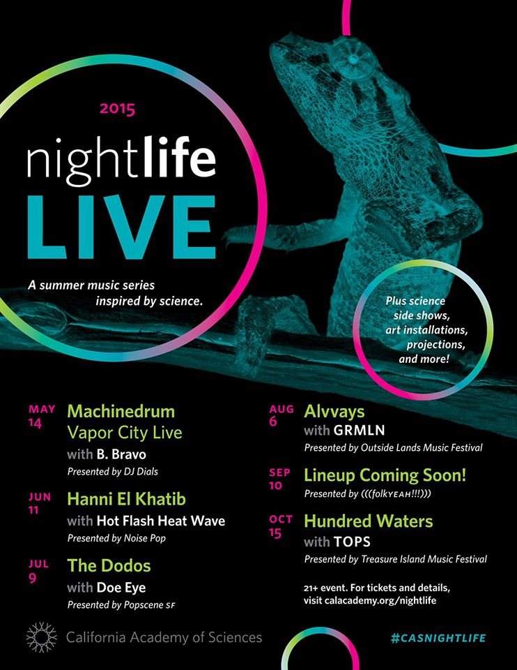 Nightlife Live: Machinedrum Vapor City Live, B.Bravo, Brogan Bentley & DJ Dials - フライヤー裏