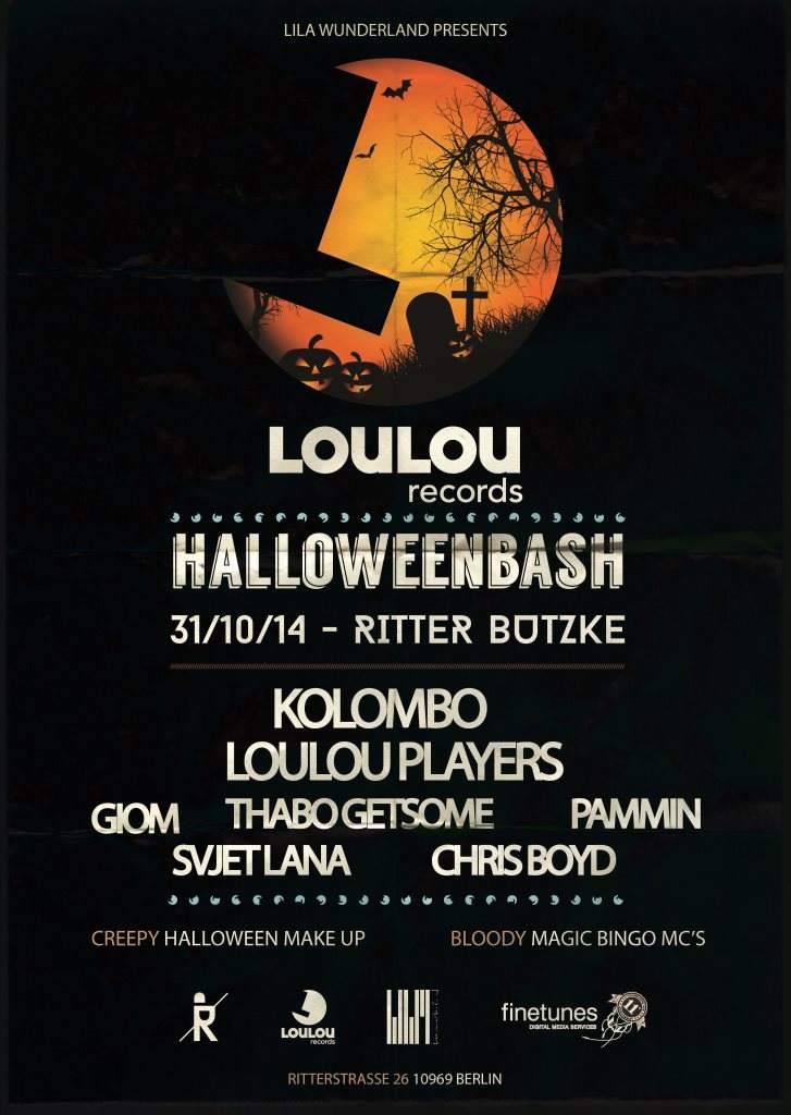 Loulou Records Halloween Bash - Página frontal